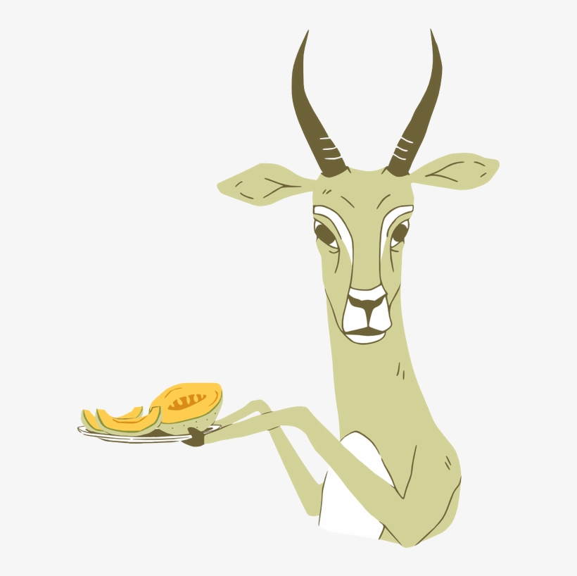 Picture Transparent Library 50s Clipart Impala - Cantaloupe Antelope, transparent png #3522635
