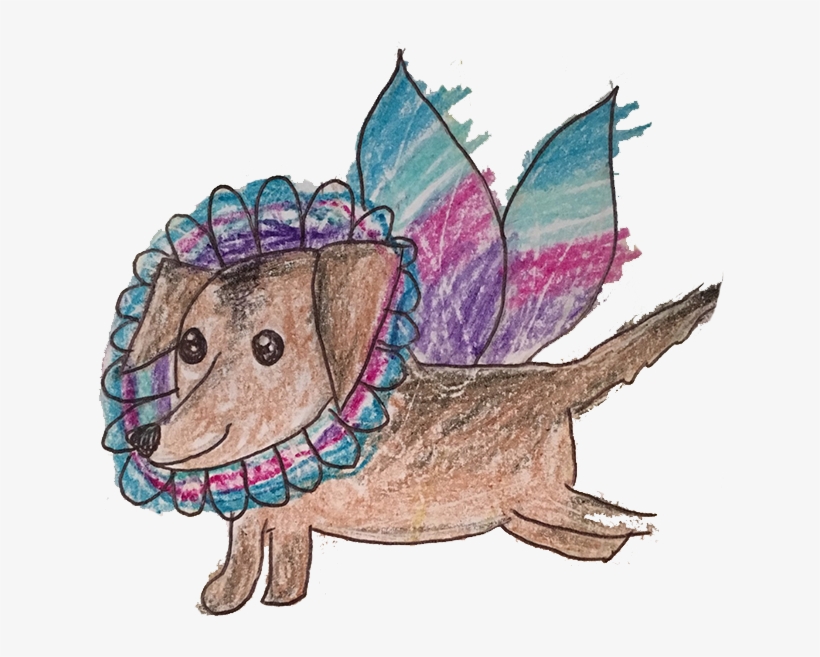 The Original Artwork For "molly The Fairy Dog" Done - Dog, transparent png #3523570