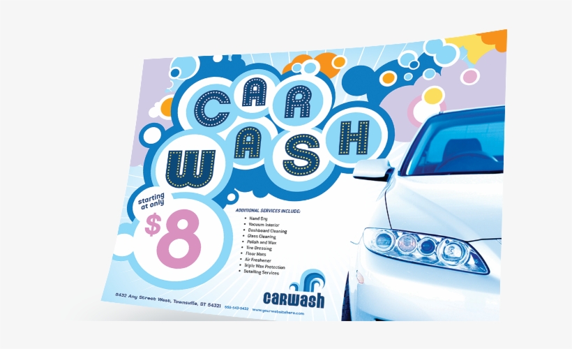 Poster Templates, Poster Designs, Business Posters, - Car Wash Fundraiser Flyer Template, transparent png #3523925