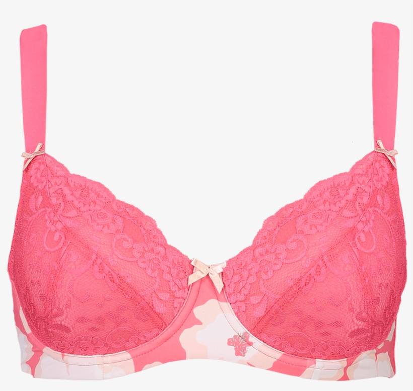 Enhanced Support Floral Print Coral Bikini Brief Set - Esotiq Claudia 34754 93x, transparent png #3524947