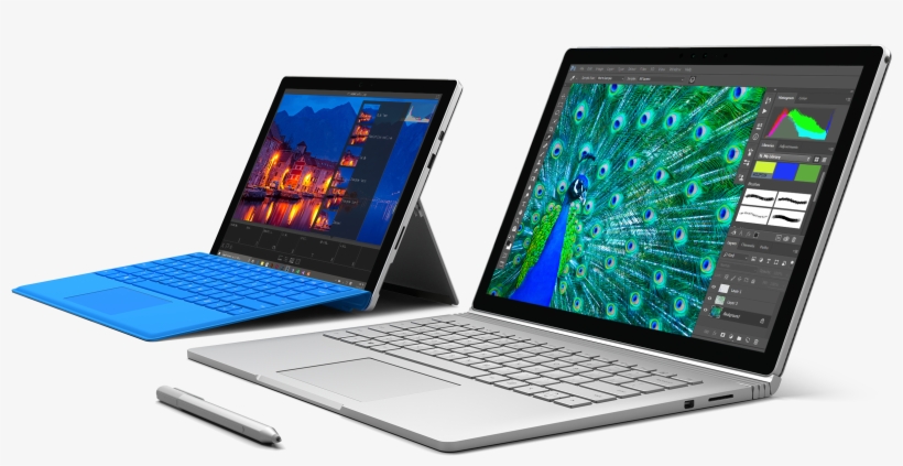 Microsoft Redefines The Laptop With Surface Book, Ushers - Microsoft Surface Pro 5, transparent png #3525057
