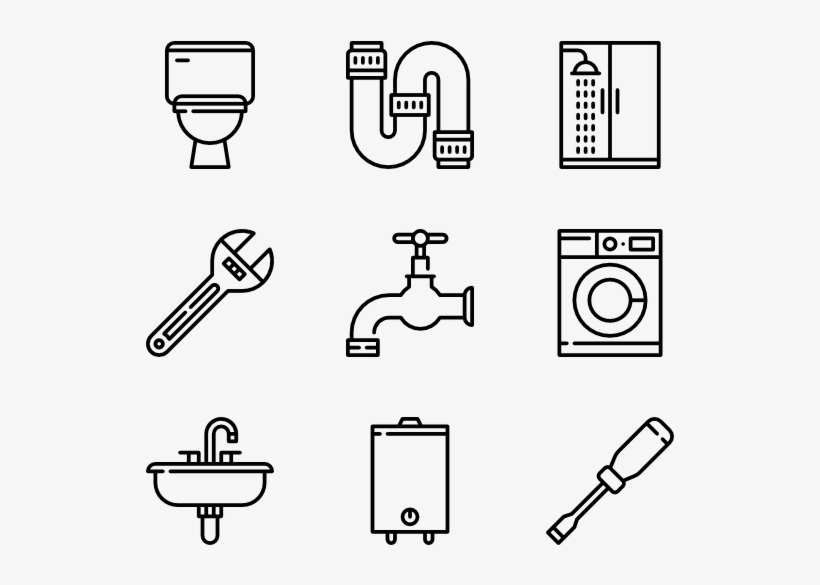 Plumber Tools And Elements - Museum Icons, transparent png #3525330