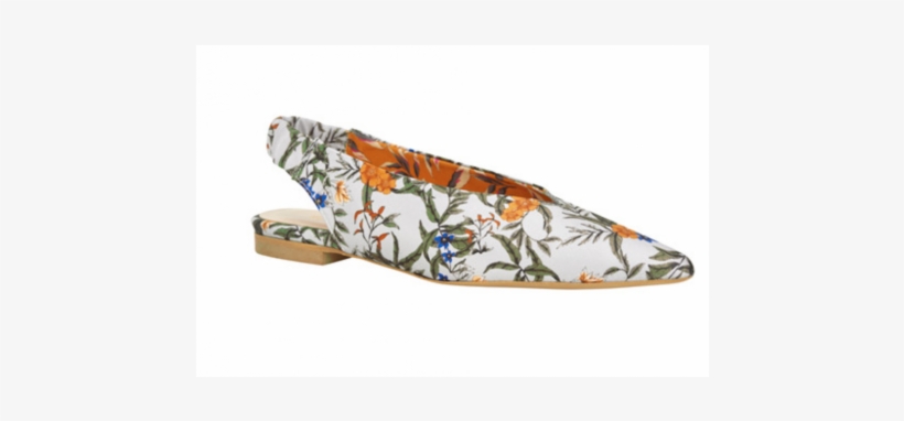 Gestuz Floral Print Slingback Shoes - Gestuz Flow Slingback, transparent png #3525420