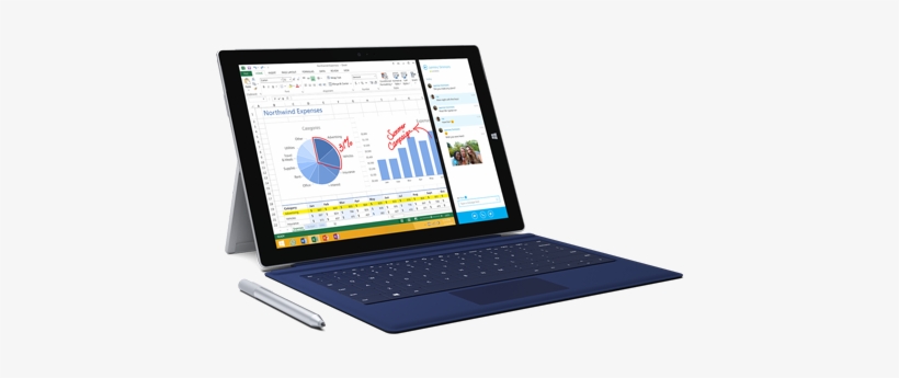Microsoft Surface Café In Toronto - Microsoft Surface 3 10.8-inch Tablet (wifi + 4g Lte, transparent png #3525493