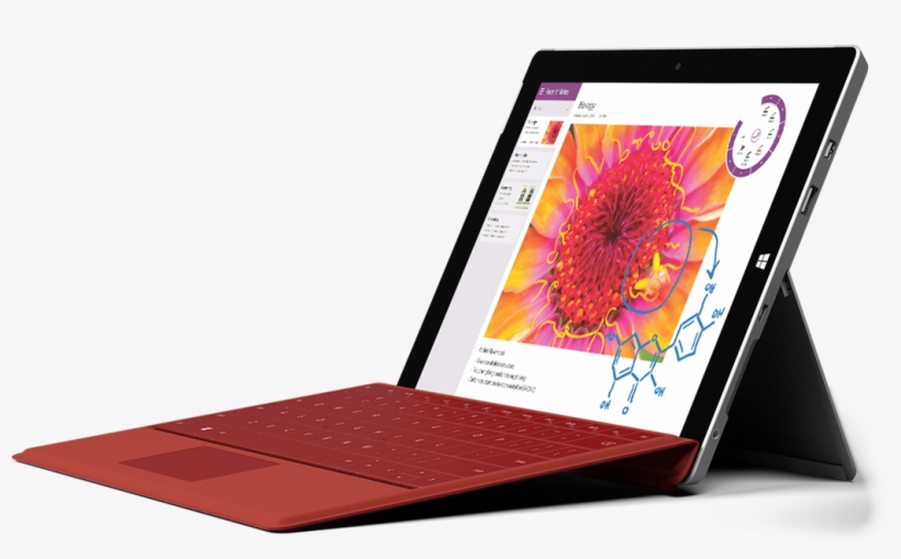 Surface - Moko Microsoft Surface 3 Case - Slim Folding Cover, transparent png #3525687