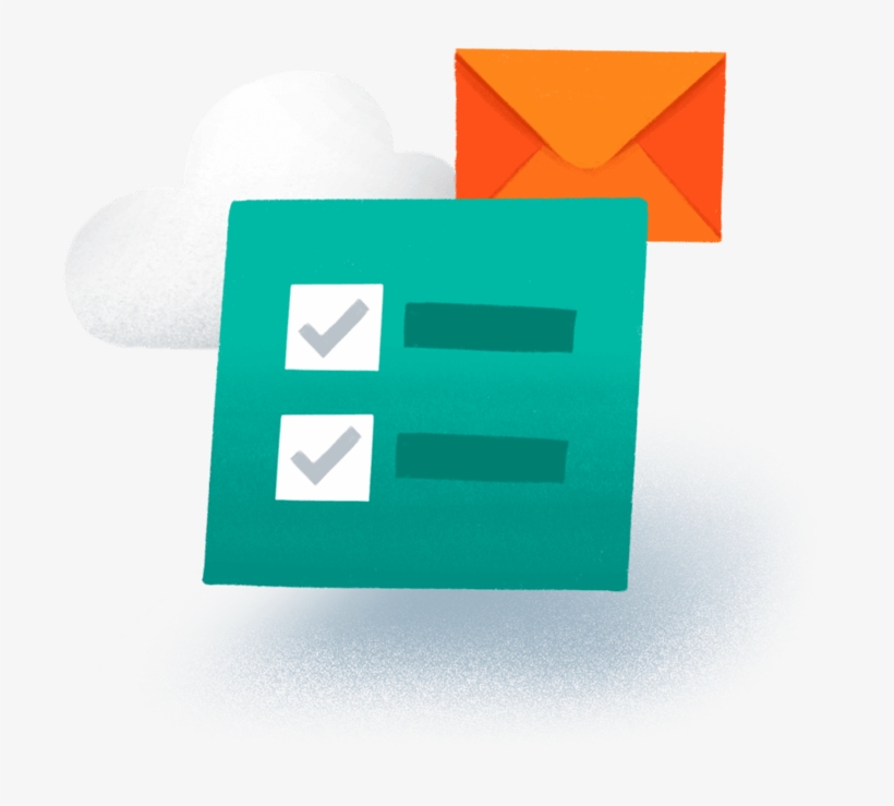 A Checklist, Cloud, And Envelope Icons - Chart, transparent png #3525920