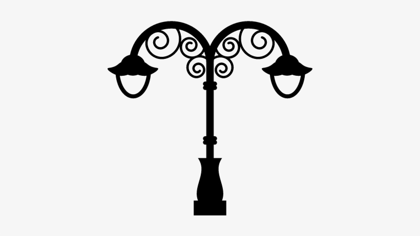 Lamp Post Vector - Street Lamps Silueta Png, transparent png #3526004