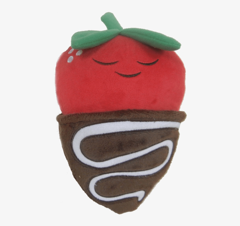Kimchi Kawaii Strawberry Plush - Kawaii Chocolate Covered Strawberries, transparent png #3526143