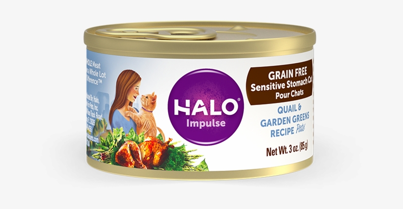 Halo Holistic Sensitive Stomach Grain Free Quail & Cat Food Rabbit
