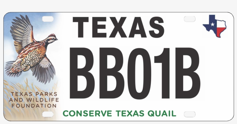 Texas Parks And Wildlife Foundation - Texas License Plates, transparent png #3526376