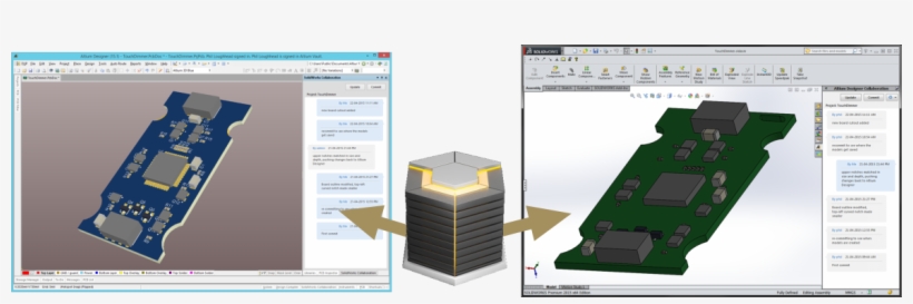 Design Changes Are Passed From Altium Designer Transparently - Altium Designer Vs Solidworks Pcb, transparent png #3526596