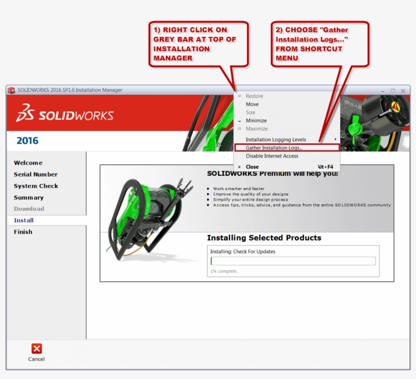 Solidworks 2016 Installation Log Files - Solidworks 2016 Sp5 Download, transparent png #3526684