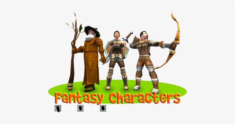 Frogames Fantasy Characters - Pack 3d Game Asset, transparent png #3526794