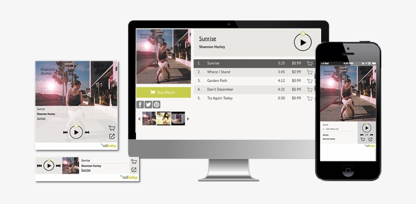 The Cd Baby Music Player And Store - Shannon Hurley - Sunrise [cd], transparent png #3526952