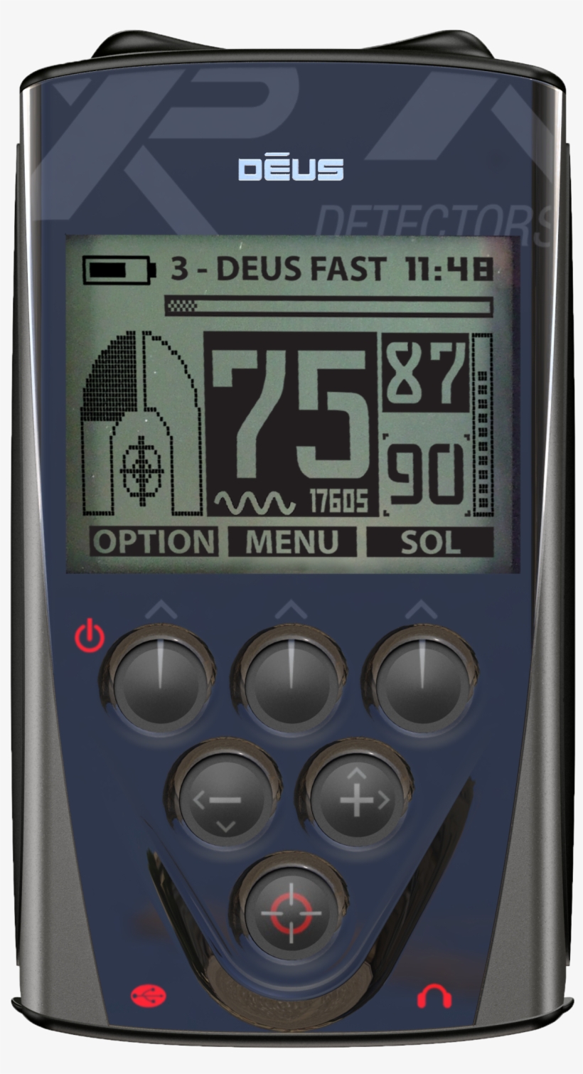 Xp Deus Lcd Remote Control - Xp Metal Detectors Xp Deus Metal Detector Deep Gold, transparent png #3526959