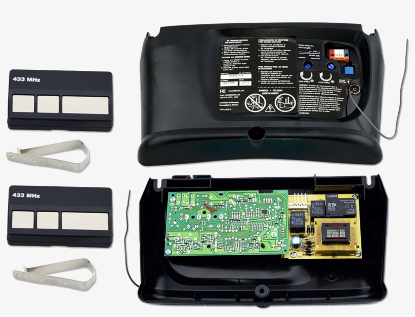041a5371-4 433mhz Logic Board & Remote Control Kit - Liftmaster Chamberlain 41ac050-1m Garage Door Opener, transparent png #3527156