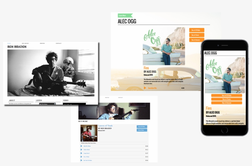With This Theme It's Easy To Showcase Your New Release - Web Design Gallery Albums, transparent png #3527264
