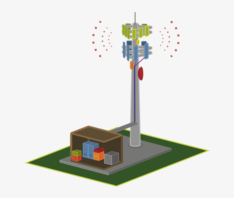 Learn About What Is On A Cell Tower - Tower Site, transparent png #3527988