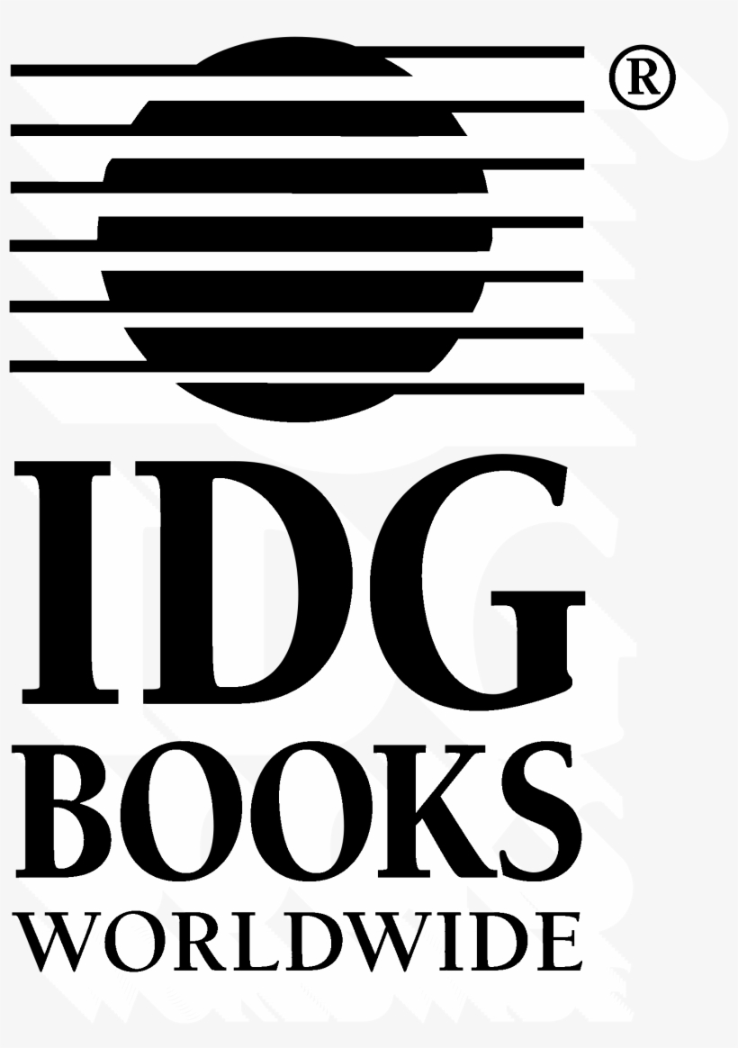 Idg Books Worldwide Logo Black And Ahite - Idg Books, transparent png #3527991