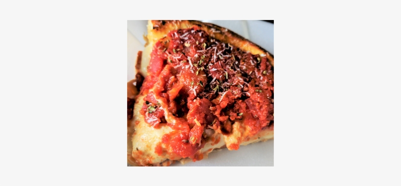 Chicago-style Deep Dish Slice - Chicago-style Pizza, transparent png #3528085