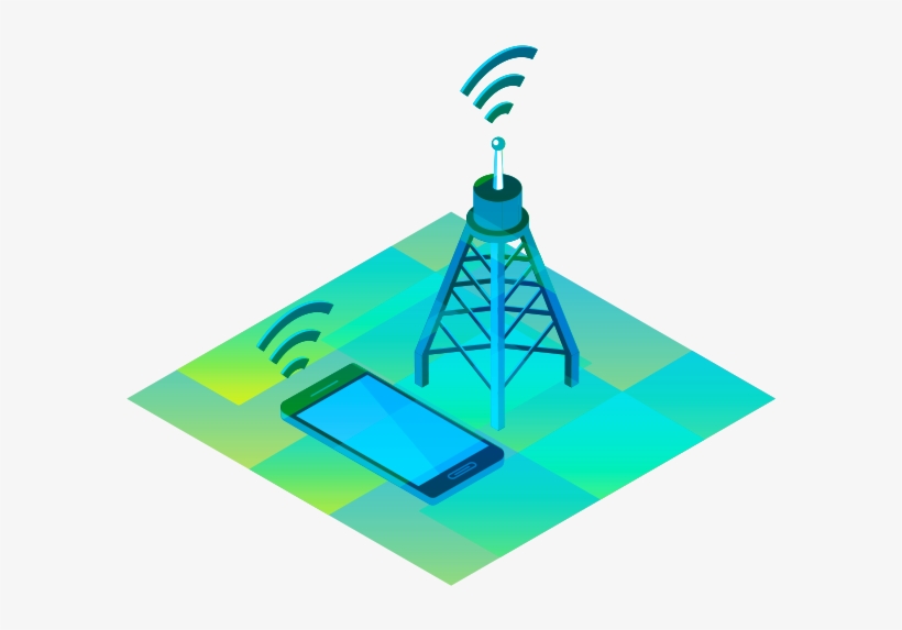Cell Tower - Communications Illustration - Mobile Phone, transparent png #3528650