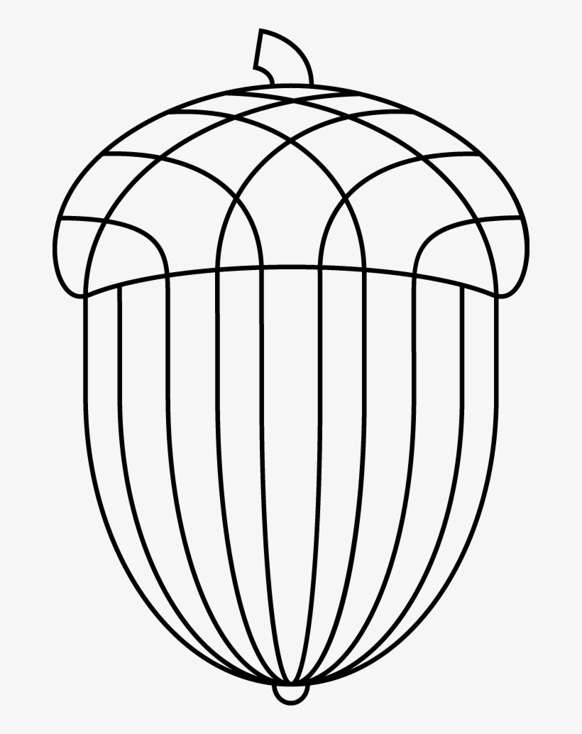 3 4 Oz Acorn Large Final - Stylized Acorn, transparent png #3528764