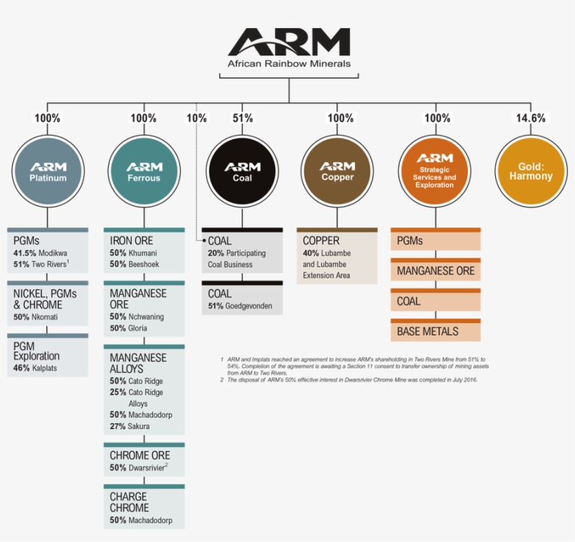Group Structure - African Rainbow Minerals Operations, transparent png #3529210