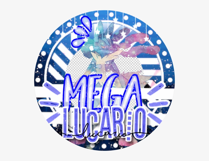 Icon Mega Lucario Insta Lines Circle Freetoedit Remixit - Circle, transparent png #3529650