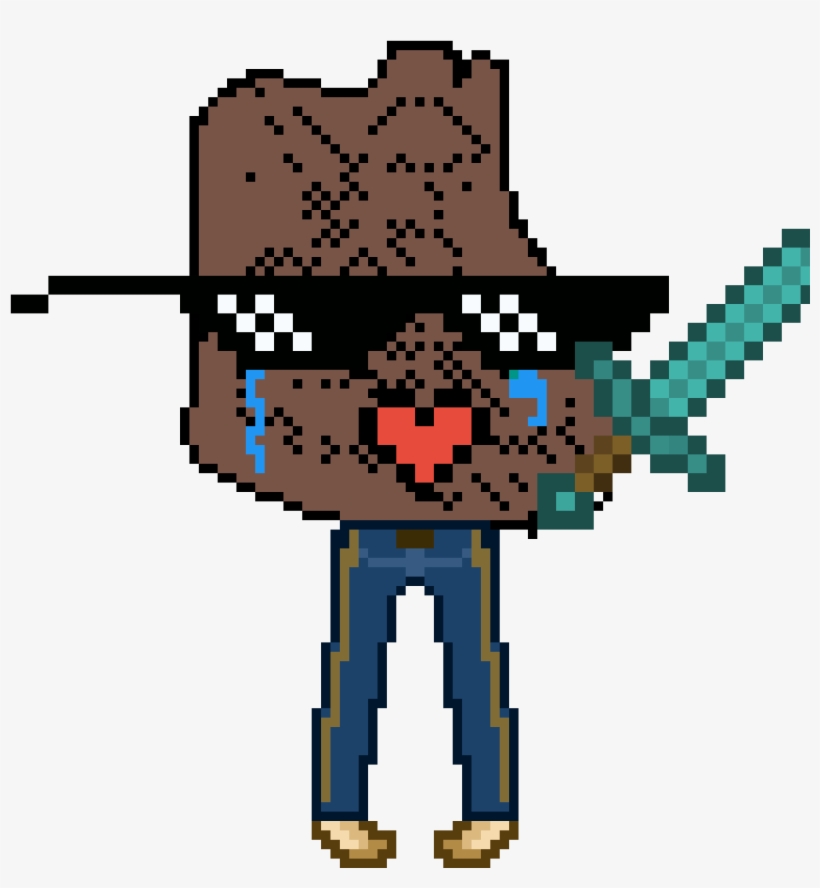 Mr T Dead - Pixel Art, transparent png #3529681