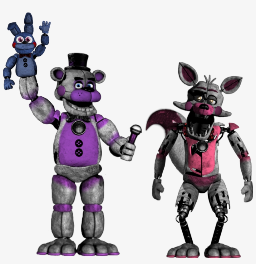 Editclassic Funtime Freddy And Funtime Foxy - Funtime Foxy And Funtime Freddy, transparent png #3529921