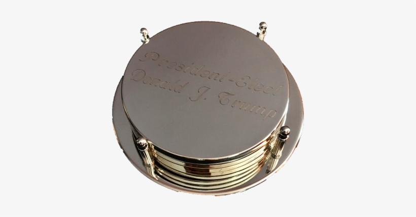 Limited Edition Engraved Trump Electoral Coasters - Locket, transparent png #3531085