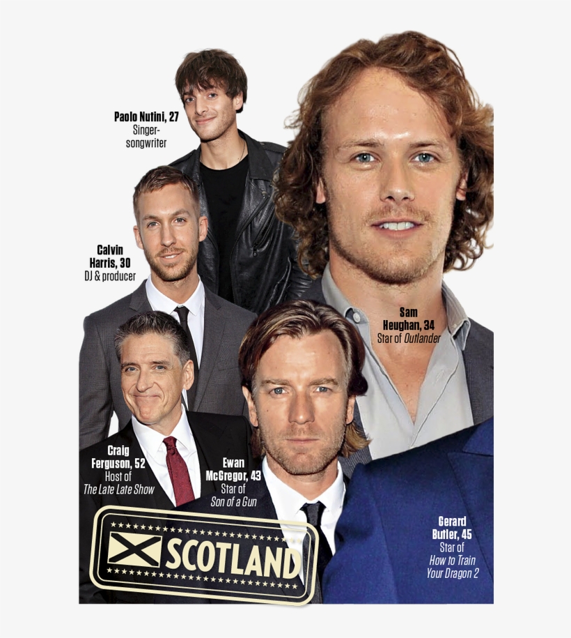 People Magazine Sexiest Man - Sam Heughan Luke Neal Dating, transparent png #3531105