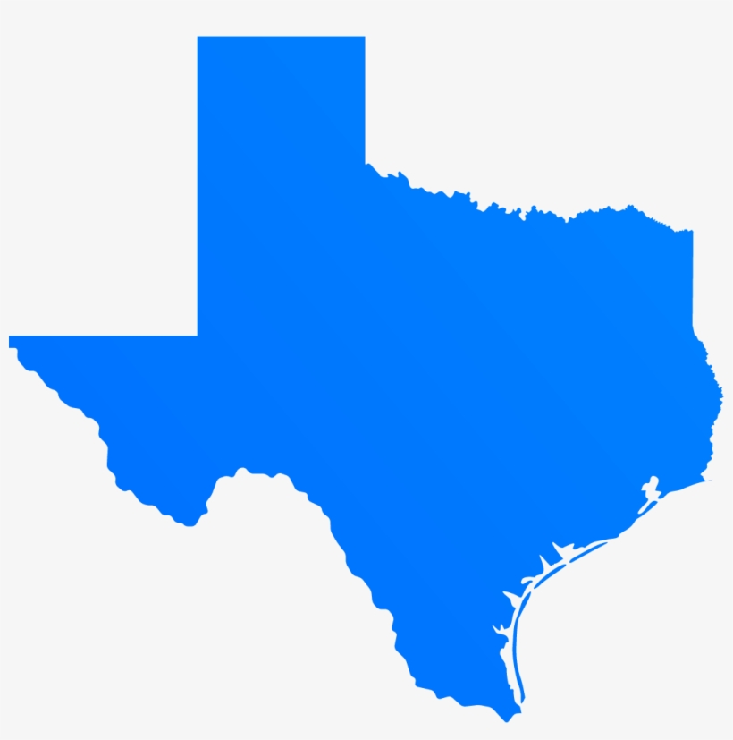 Source Rnn - Texas Map Vector, transparent png #3531157