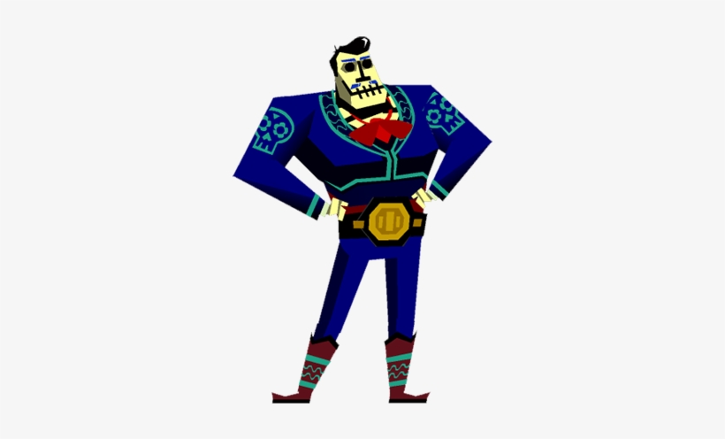 Skeleton - Guacamelee Character, transparent png #3532164
