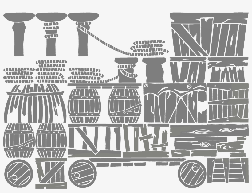 Ship Containers - Monochrome, transparent png #3532278