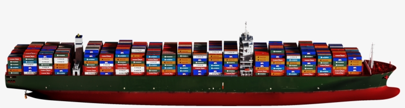 Discovering True Potential In Container Ships - Container Ship Side Profile, transparent png #3532336