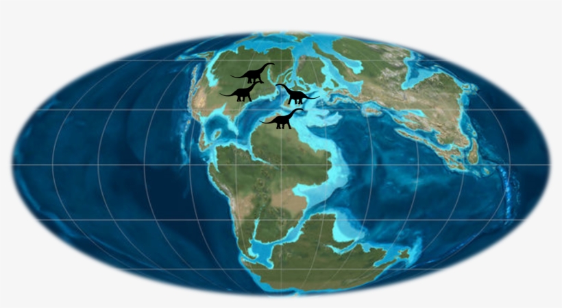 Braquiossauro-mapa - La Tierra En El Jurasico, transparent png #3532408