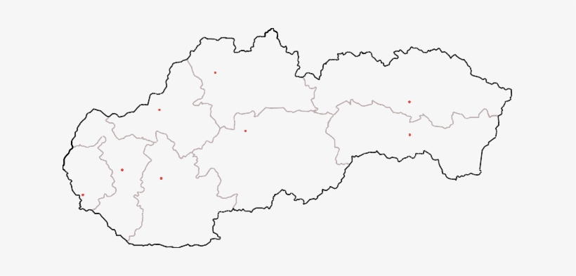 1 Mapa Sk Kraje Mesta Psv - Mapa Slovenska Krajske Mesta, transparent png #3532629
