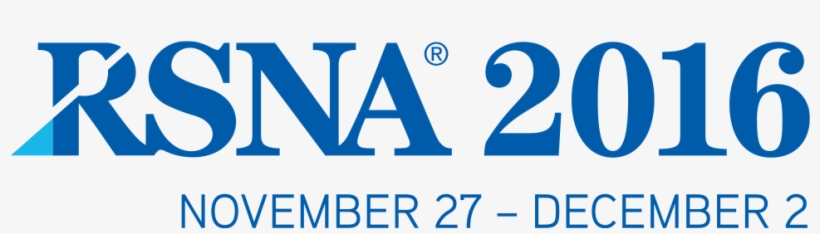 Rsna 2016 Logo, With Dates Png - Radiological Society Of North America, transparent png #3533689