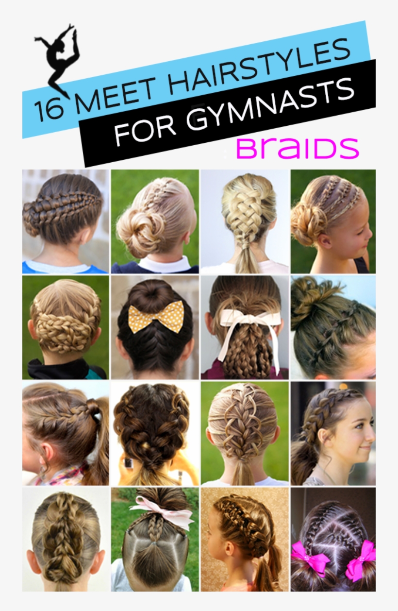 Permalink To Gymnastics Hairstyles For Medium Hair - Peinados Para Gimnasia Ritmica, transparent png #3533863
