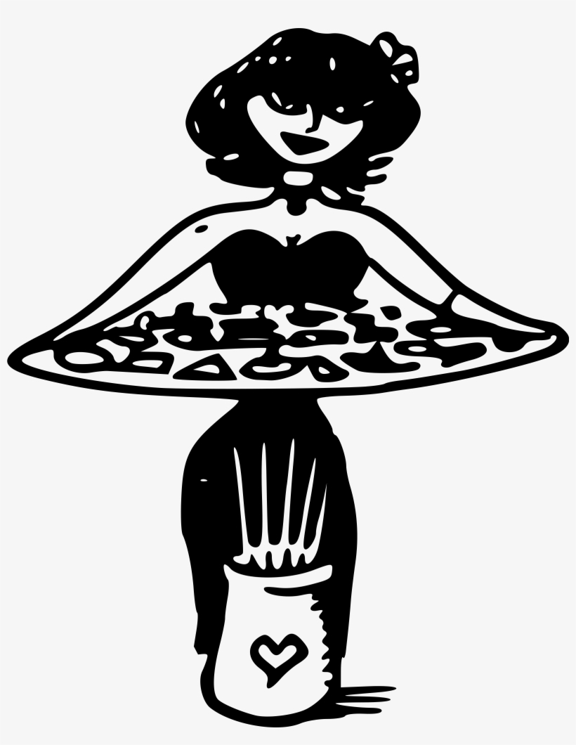 This Free Icons Png Design Of Hostess Holding A Platter, transparent png #3534428