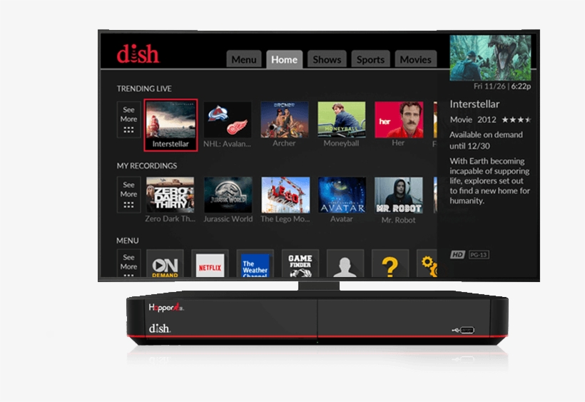 On Demand Movies - Free Movies On Dish, transparent png #3534455