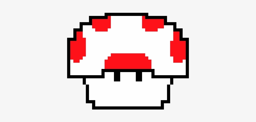 Super Mario Mushroom - Pixel Art, transparent png #3534672