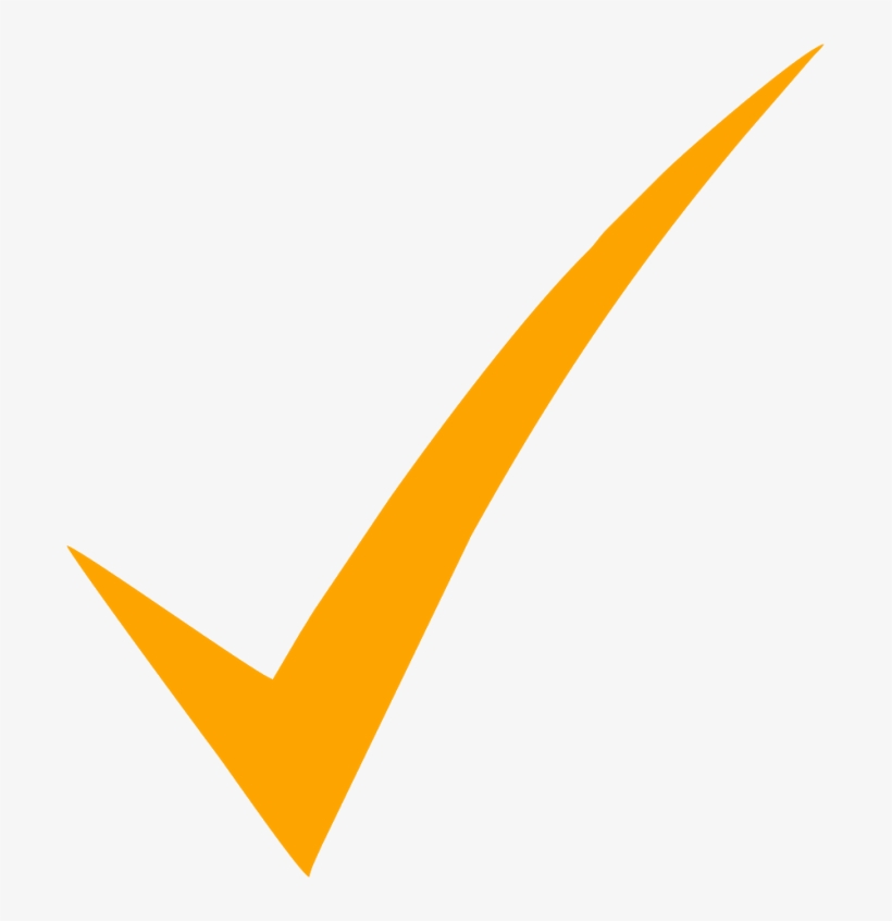 Vector Bien - Orange Check Mark Png, transparent png #3534978