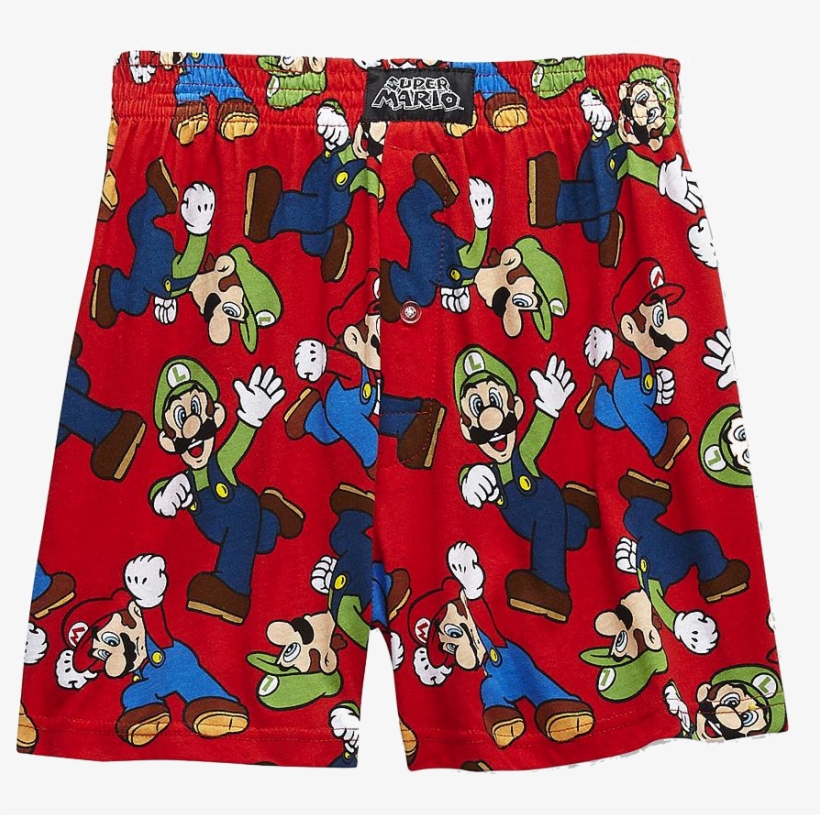 •n0011306• Super Mario Bros - Boxershorts Super Mario, transparent png #3535045