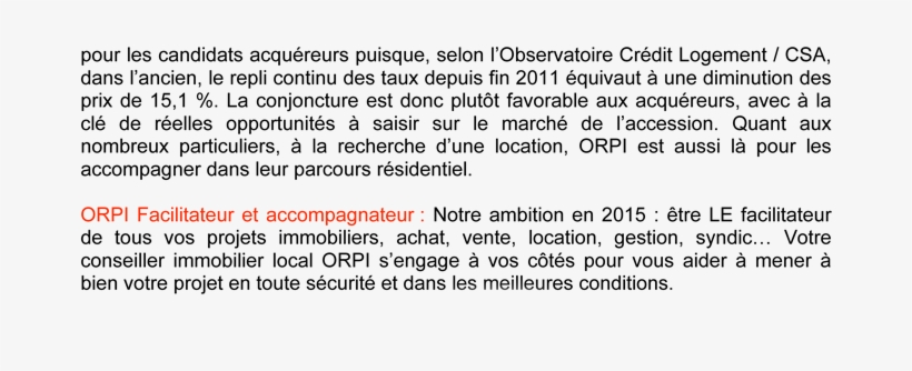 Orpi Actualite4 2 - Research, transparent png #3535174