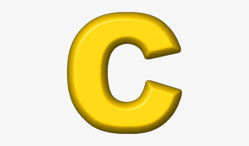 Yellow Refrigerator Magnet C - Yellow Letter C Png, transparent png #3535405