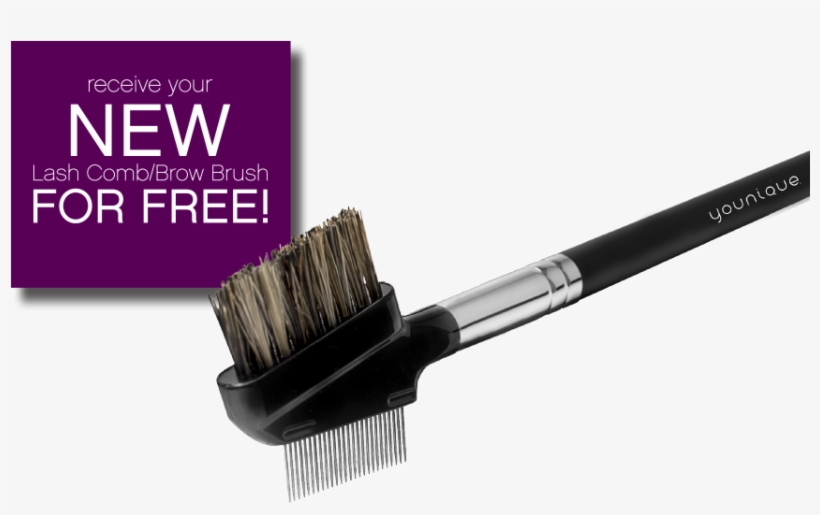 Younique Brow And Lash Comb, transparent png #3536583