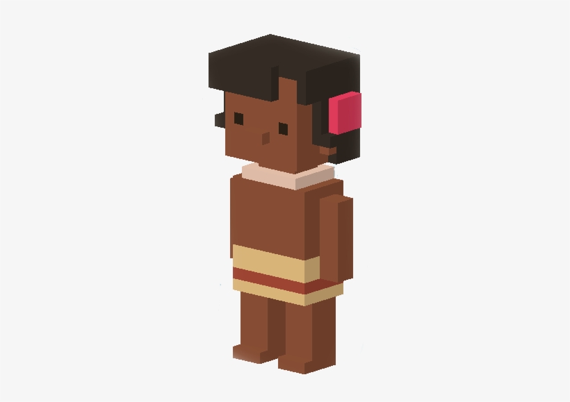 Toddler Moana - Disney Crossy Road Moana, transparent png #3537365