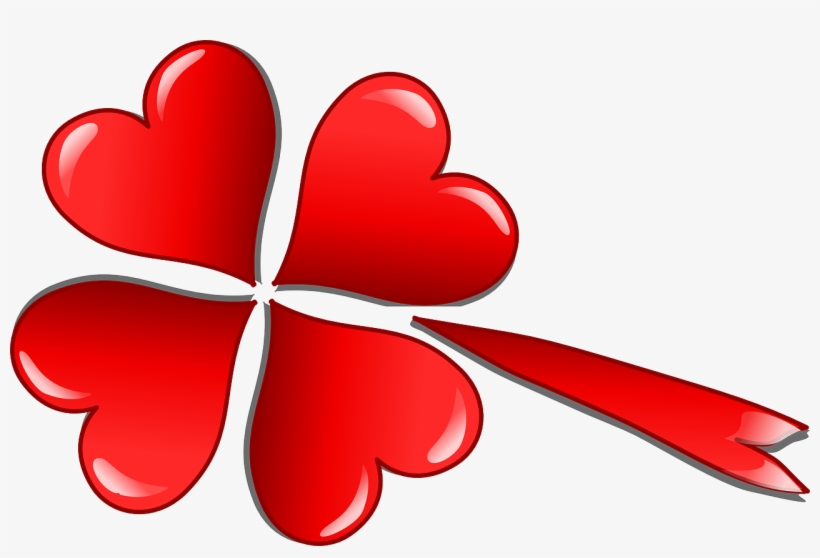 Trebol De 4 Hojas Rojo, transparent png #3537509